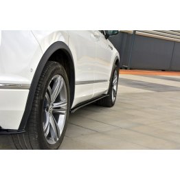 Накладки сплиттеры на пороги на Volkswagen Tiguan II R-Line